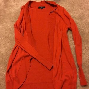 Orange cardigan